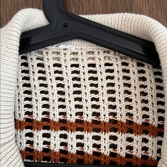 Striped crochet button front polo - Picture 2 of 5